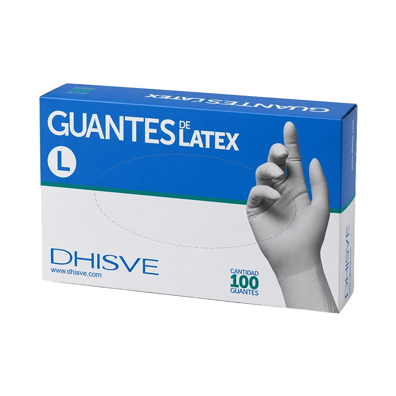 Guante de látex con polvo