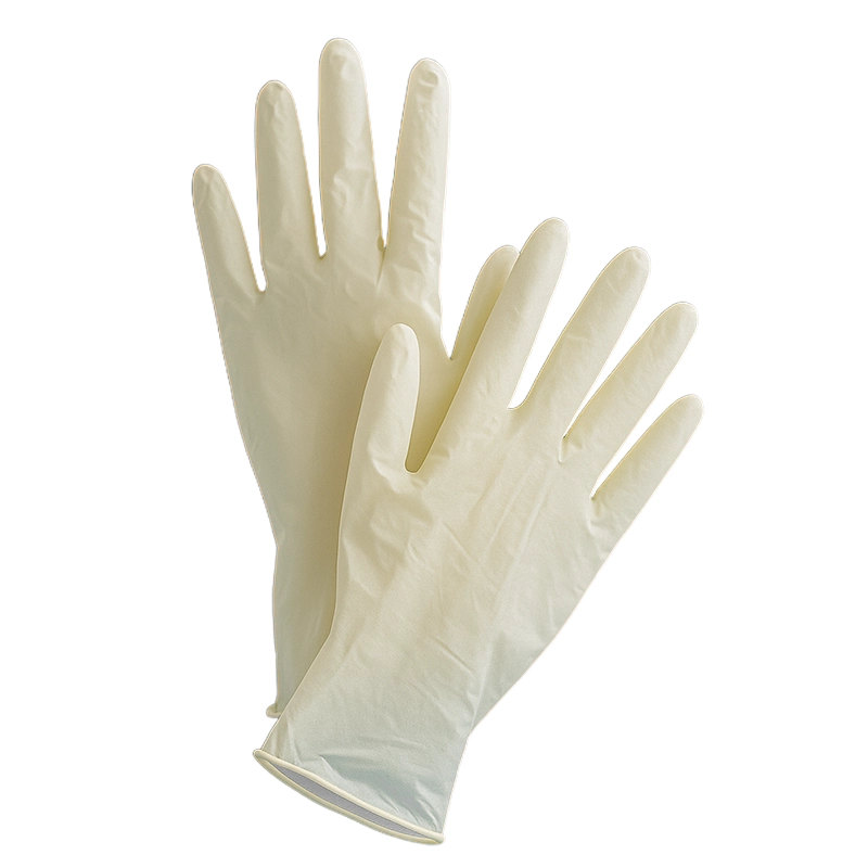 GUANTES DE EXAMINACIÓN - LÁTEX- CON POLVO - CAJA DE 100 UNIDADES