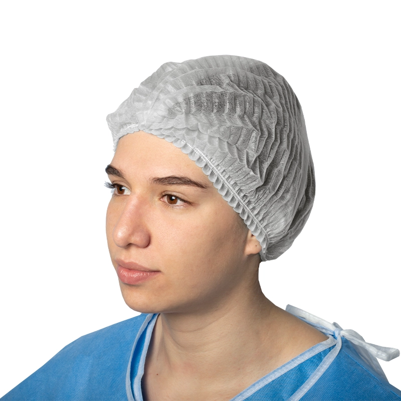 Gorro acordeon blanco