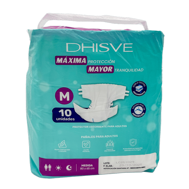 PAÑAL ADULTO PAQUETE 10 UDS