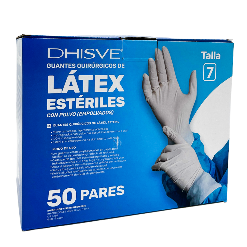 Guantes quirúrgicos de látex estériles (con polvo)