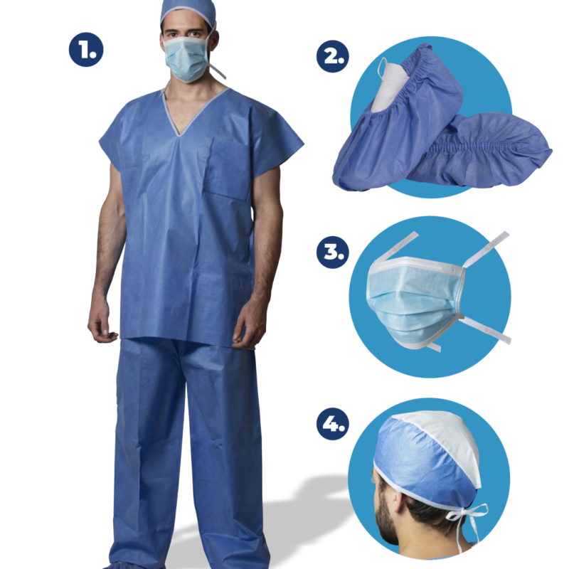 Kit terno de cirujano