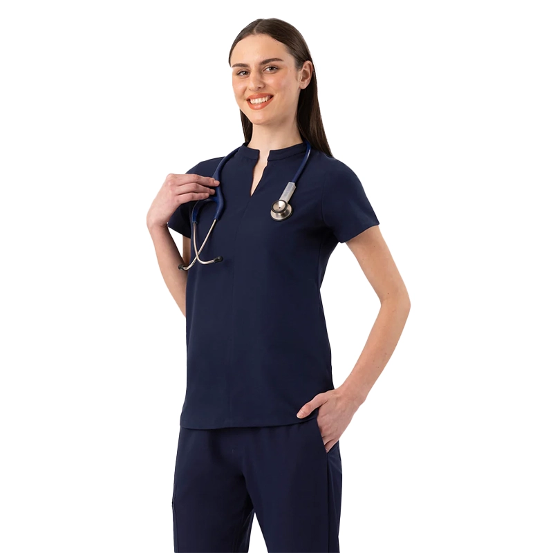 Top médico Halo Vaayu con cuello en V